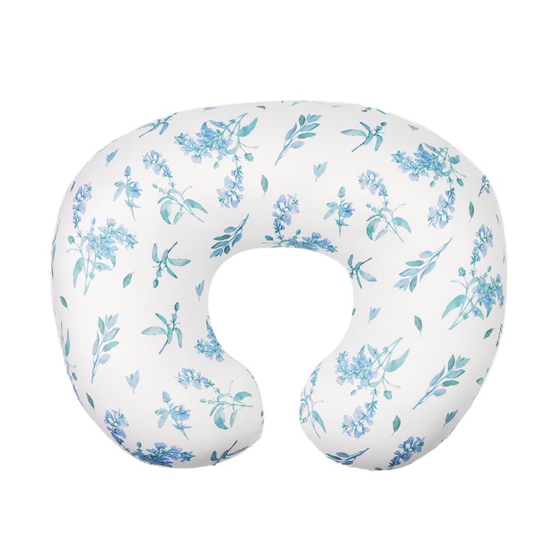 wirein Nursing Pillow Cover,Ultra-Soft Stretchy Removable Slipcover for Breastfeeding Pillows for Baby Boys Girls,Fits 22.5"x18" Pillows,Green Sage - Image 1